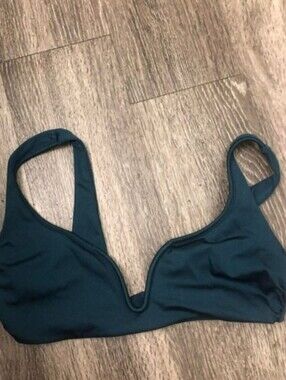 Tori Praver Chloe Plunge Bikini Top Sz M